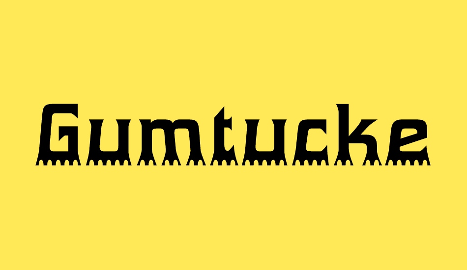 Gumtuckey font big