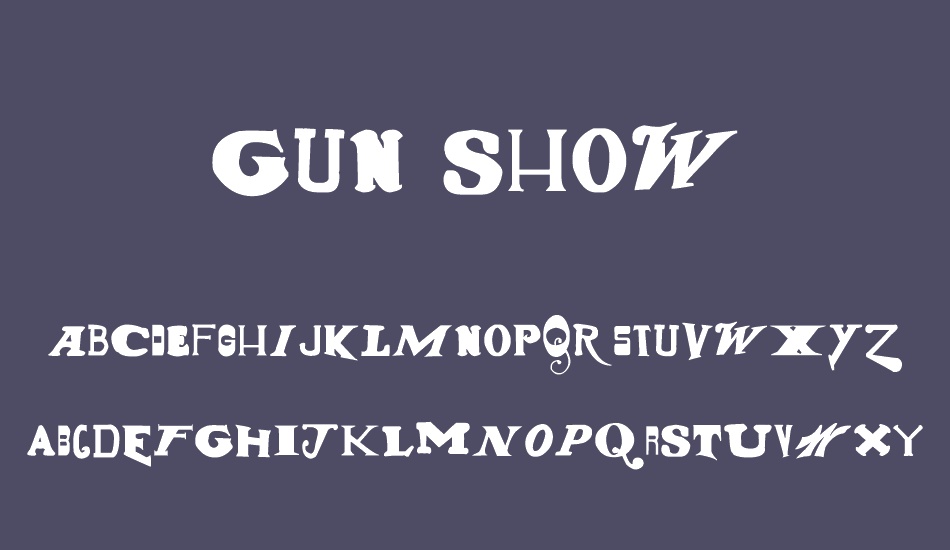 Gun Show font