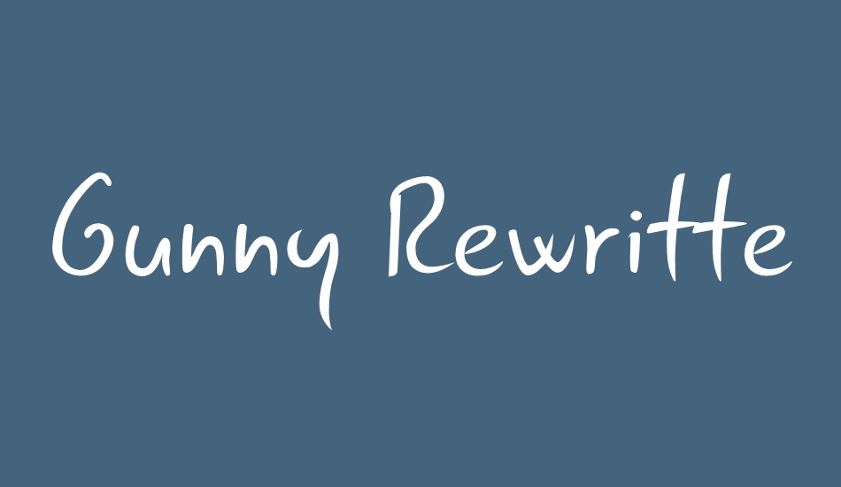 Gunny Rewritten font big