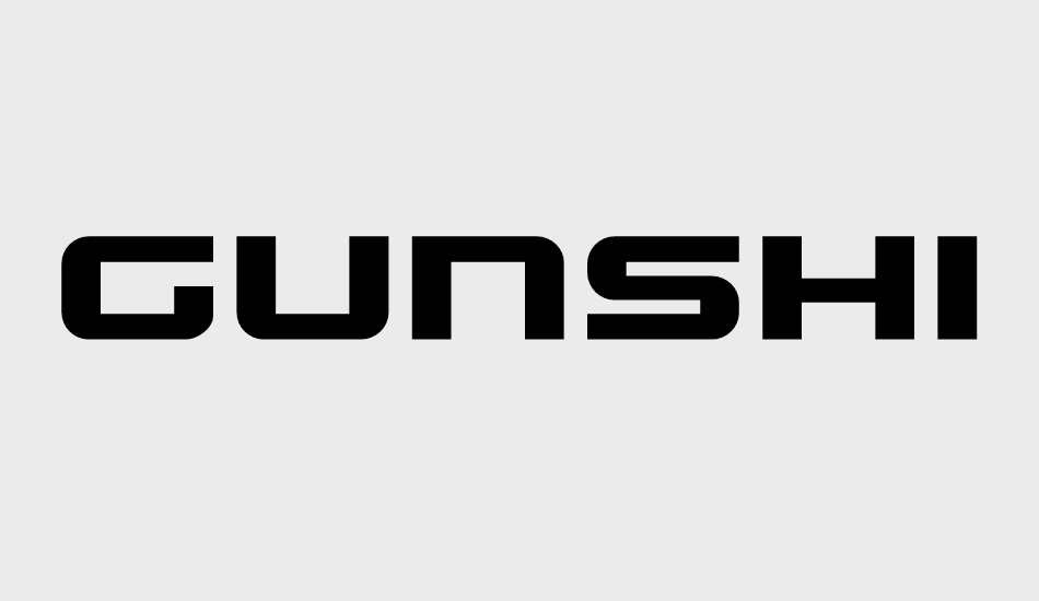 Gunship font big