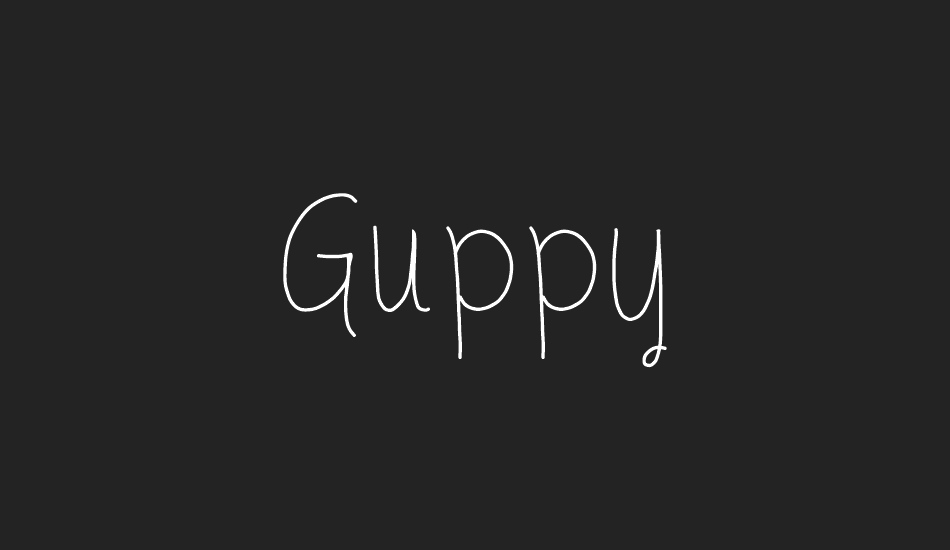 Guppy font big