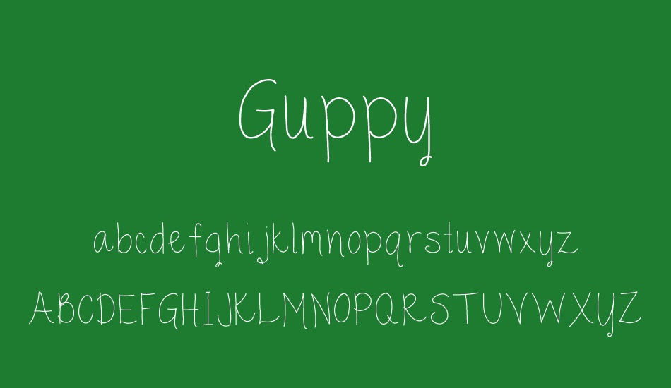 Guppy font