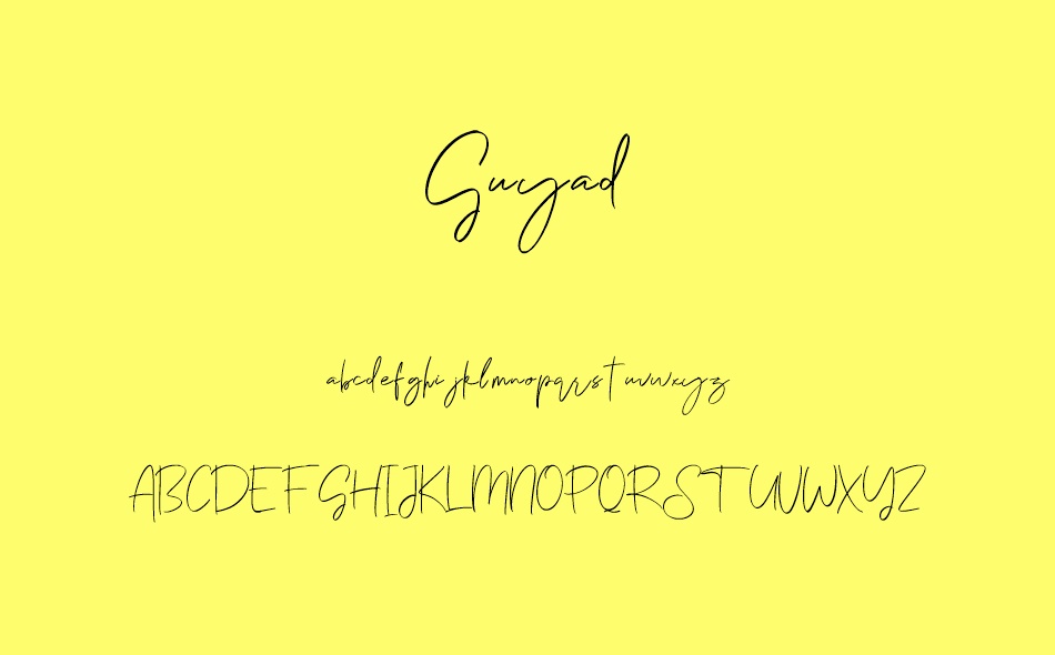 Guyad font