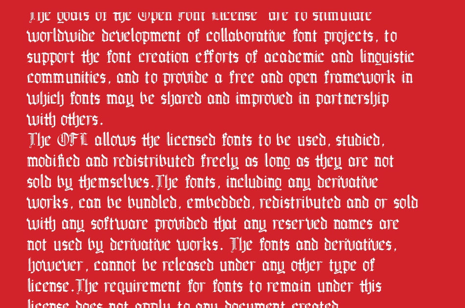 Guyford Blackletter font 1