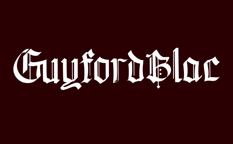 Guyford Blackletter font big