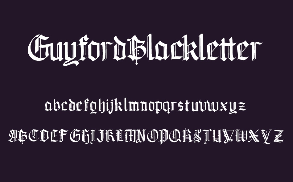 Guyford Blackletter font