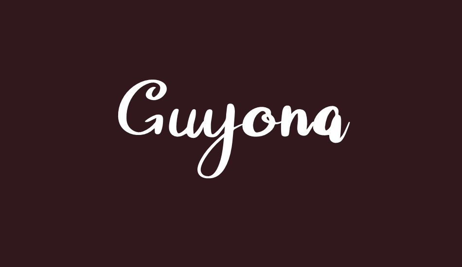 Guyona font big