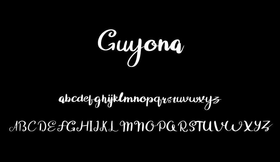 Guyona font