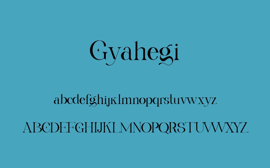 Gyahegi font