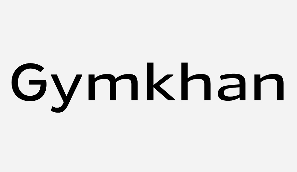 gymkhana-bk font big