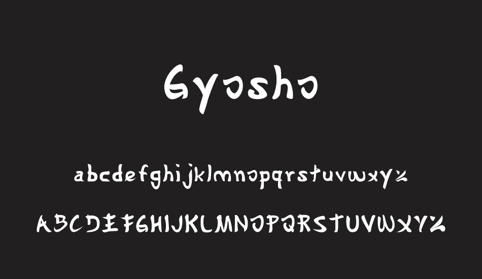 Gyosho font