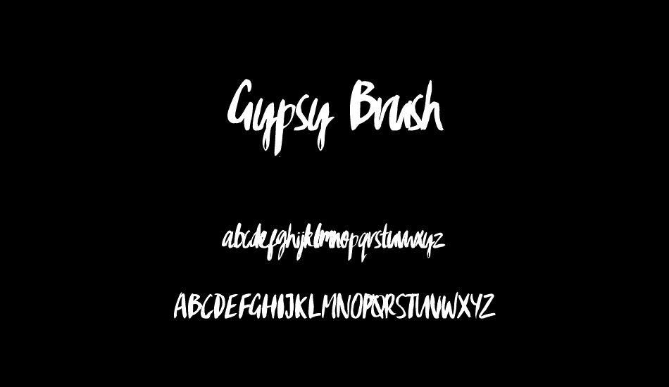 Gypsy Brush font