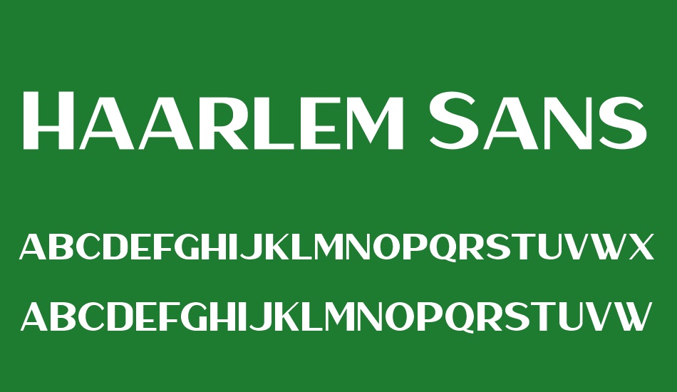Haarlem Sans font