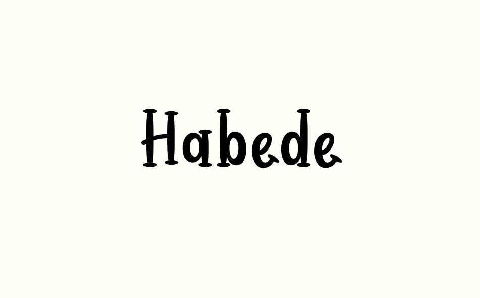 Habede Extra Doodles font big