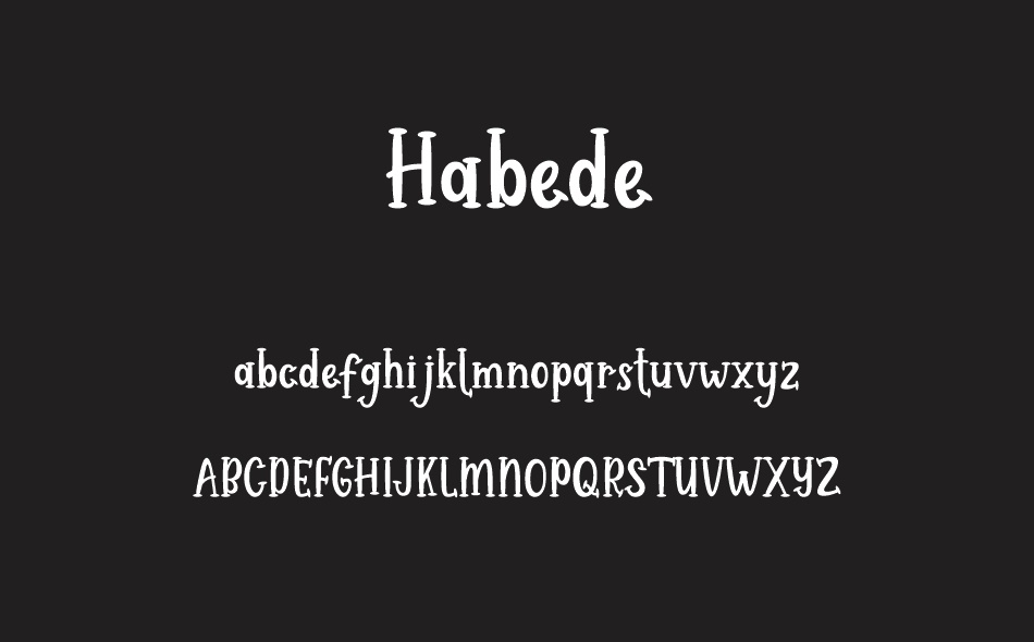 Habede Extra Doodles font
