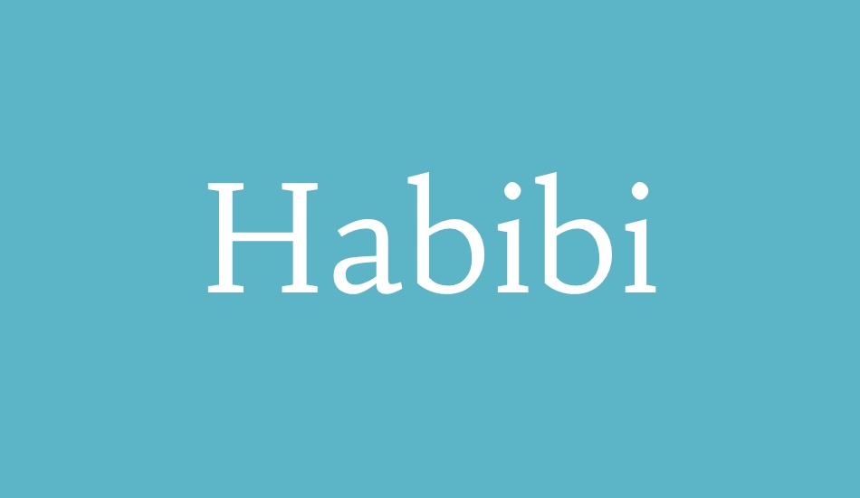 Habibi font big