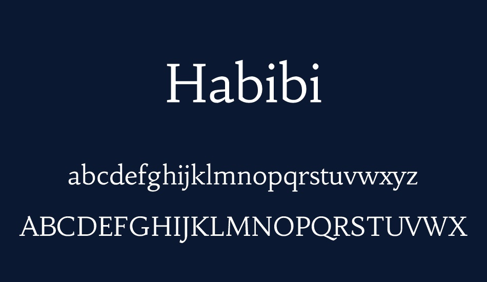 Habibi font