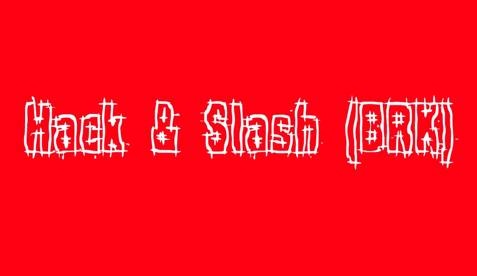 Hack & Slash (BRK) font big