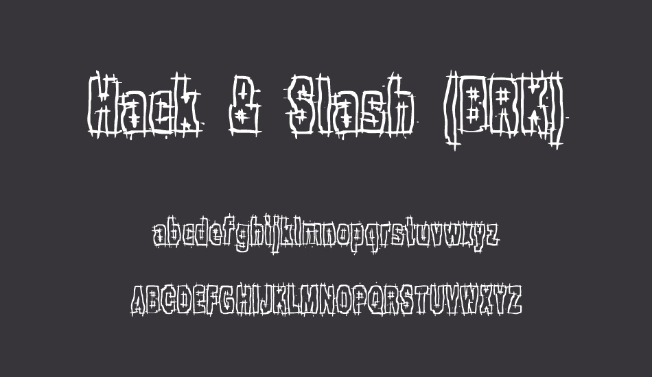 Hack & Slash (BRK) font