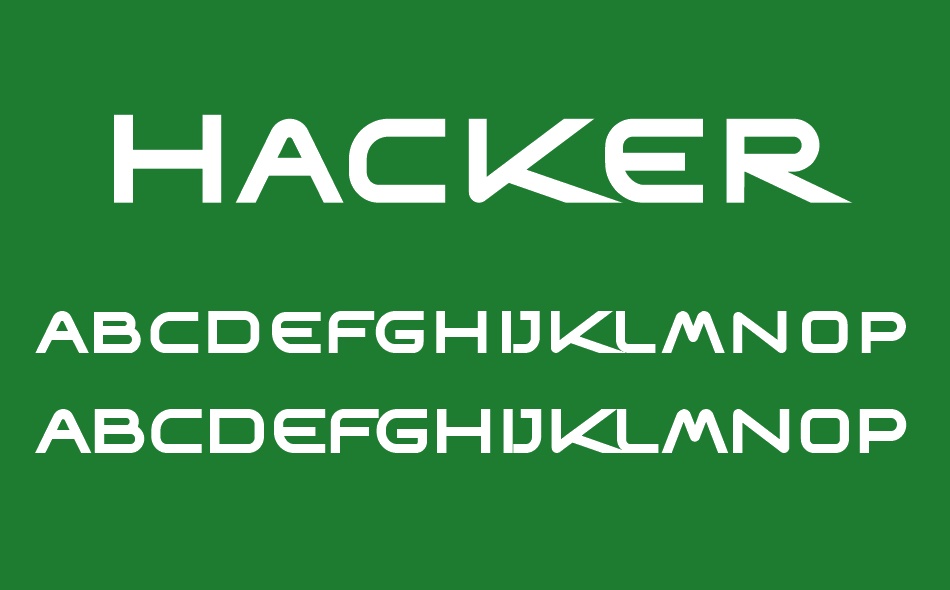 Hacker font