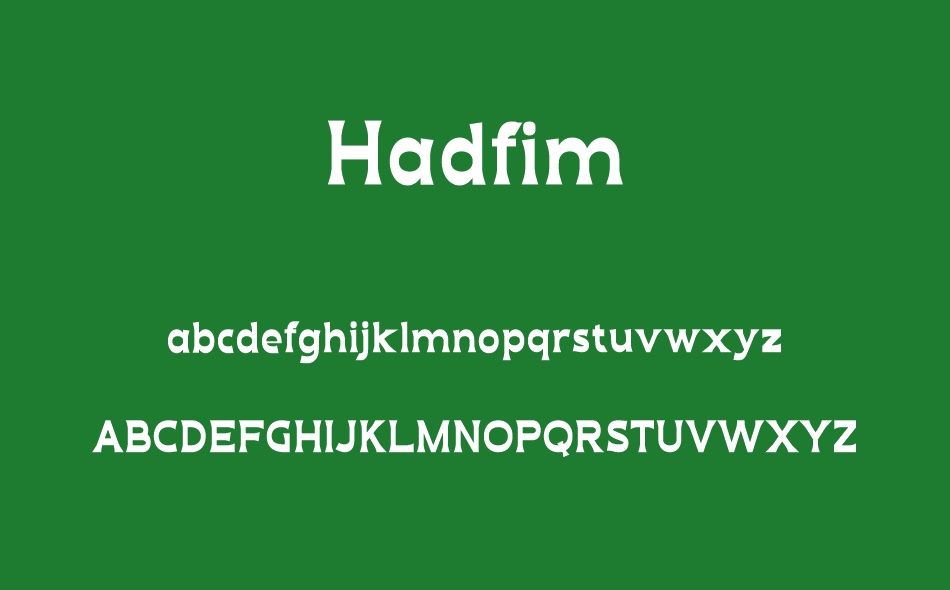 Hadfim font