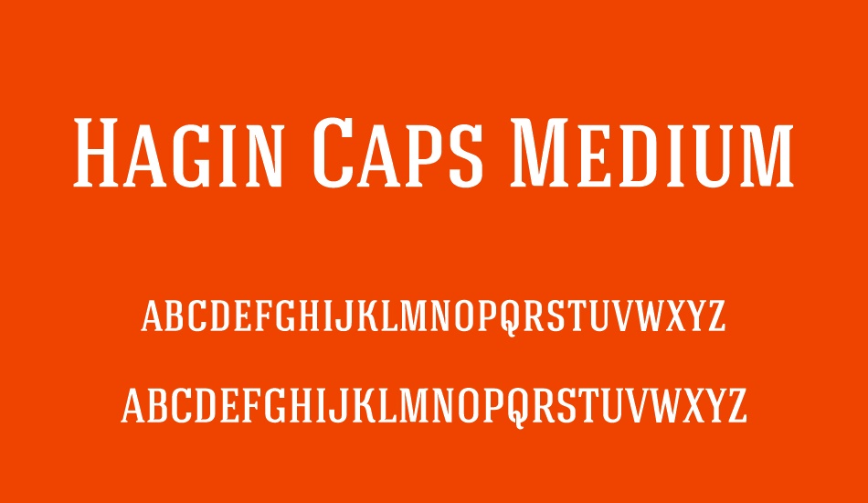 Hagin Caps Medium font