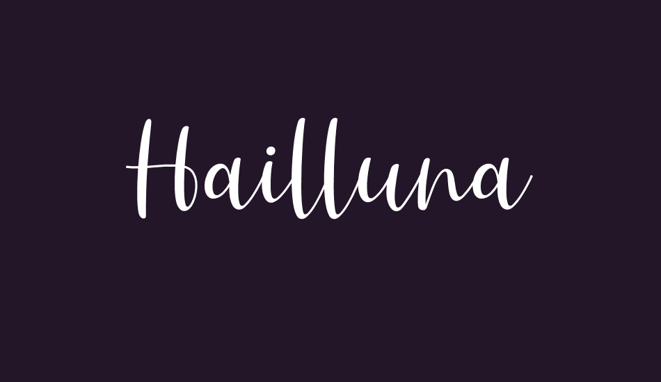 Hailluna font big