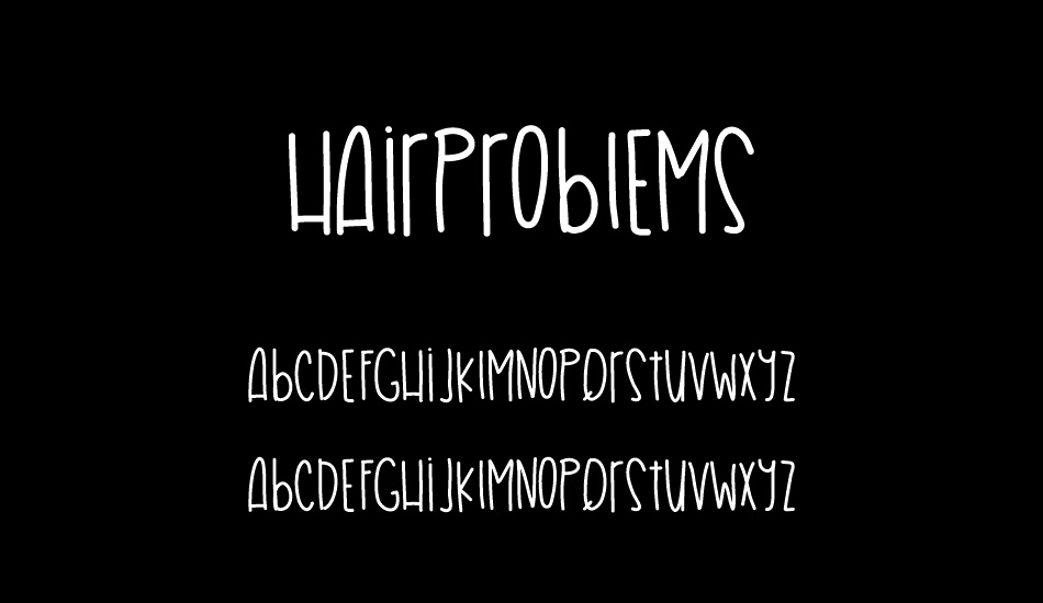 HairProblems font