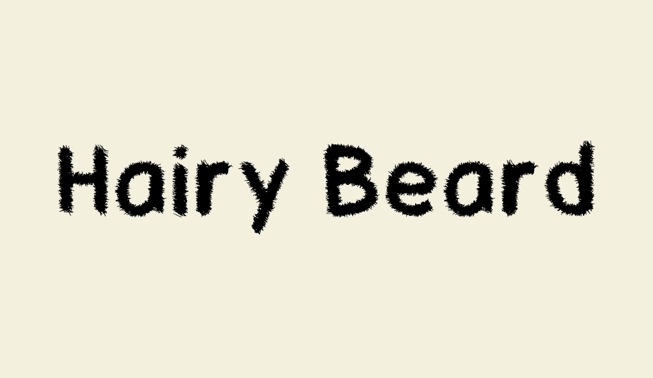 hairy-beard font big