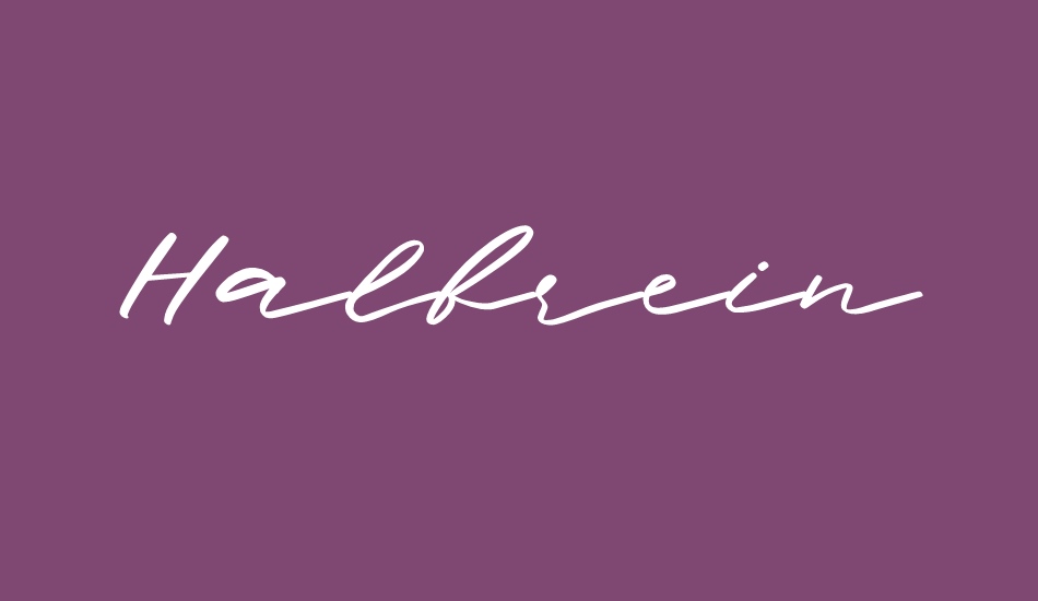 Halbrein font big