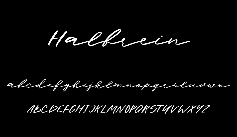 Halbrein font
