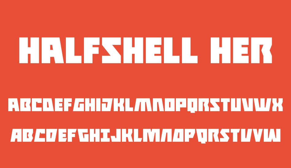 Halfshell Hero font