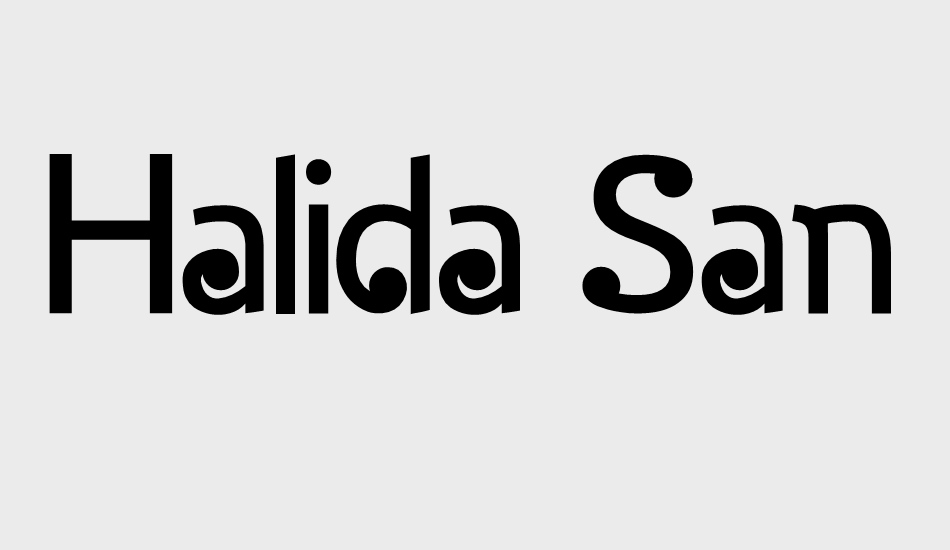 Halida Sans font big