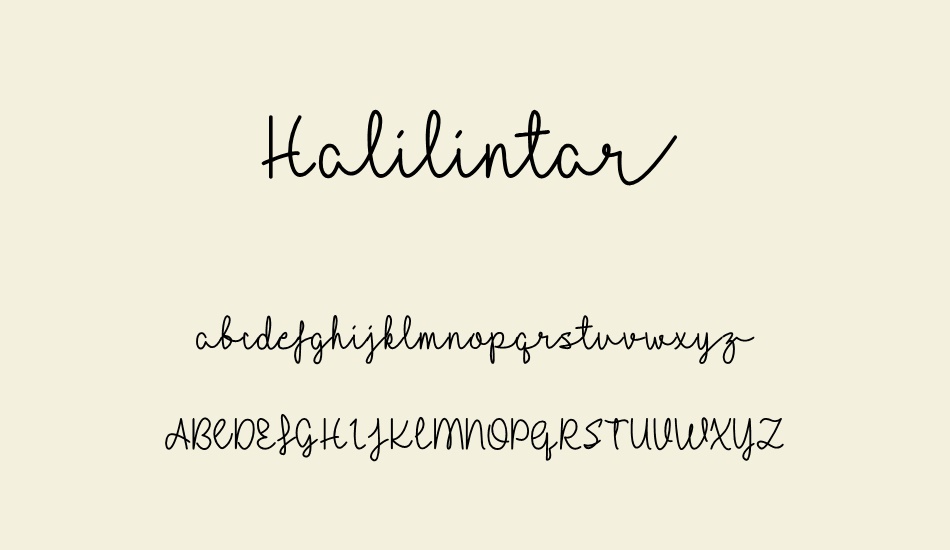 Halilintar font