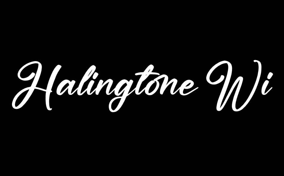 Halingtone William font big