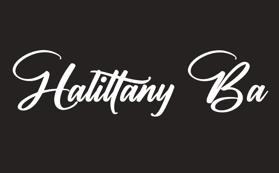 Halittany Badela font big