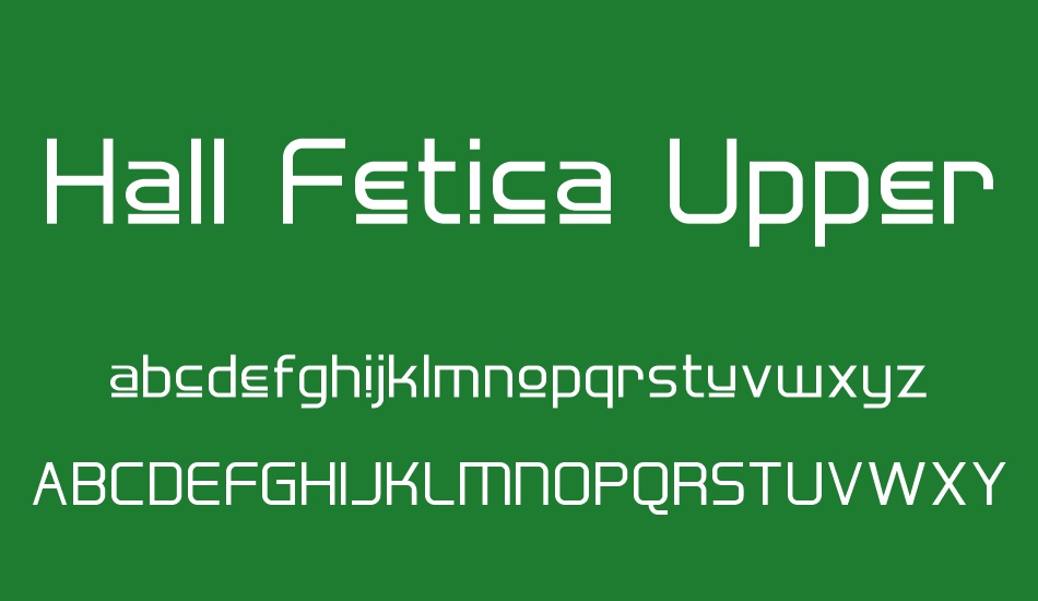 Hall Fetica Upper font