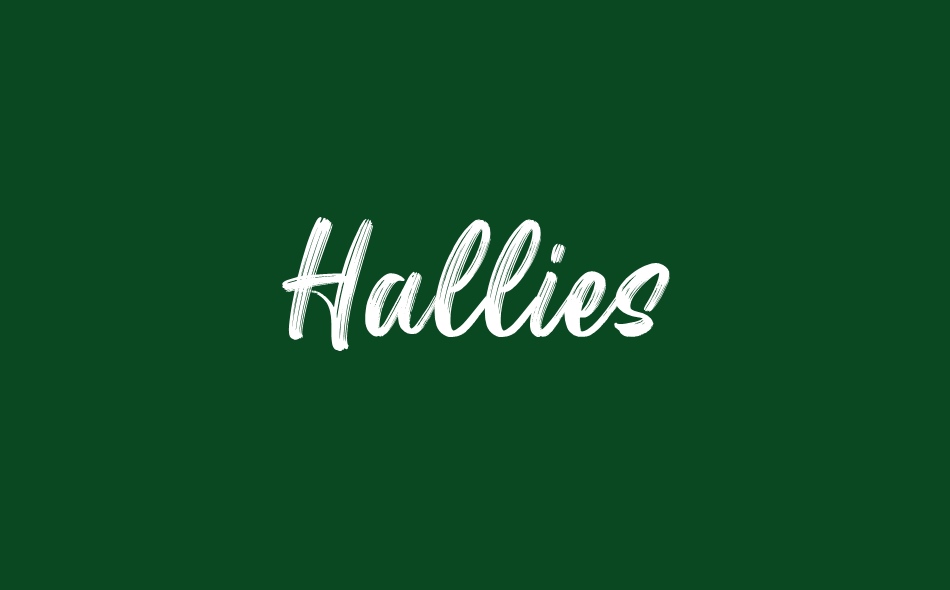 Hallies font big