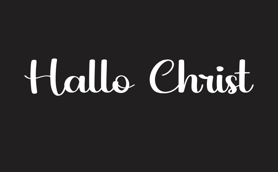 Hallo Christmas font big