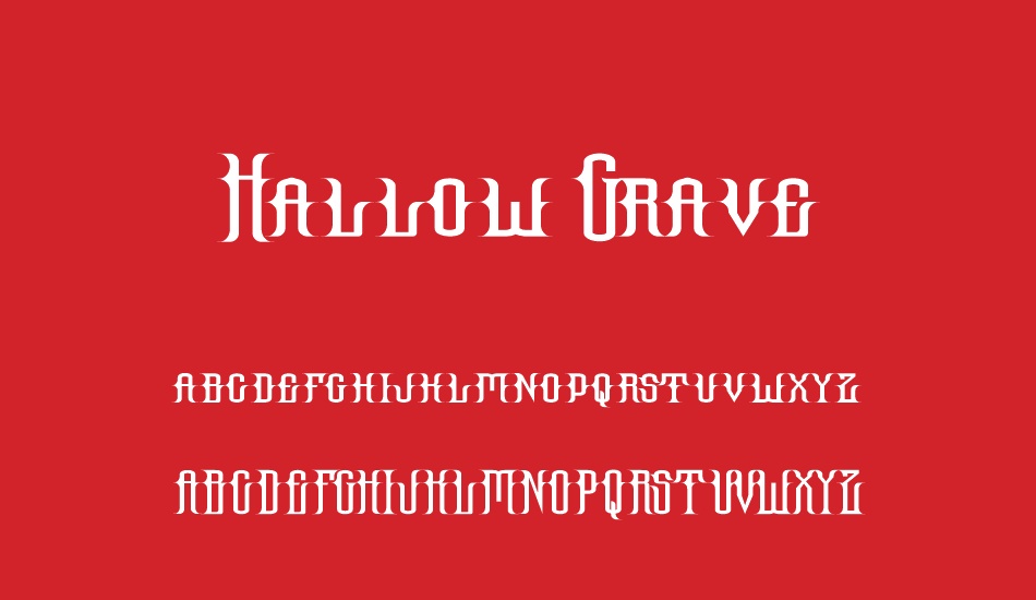 Hallow Grave font