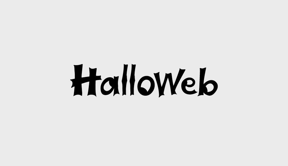 Halloweb font big