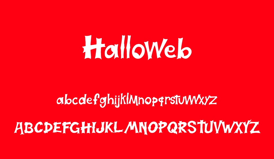 Halloweb font