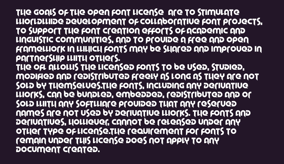 Hallowed Grad font 1