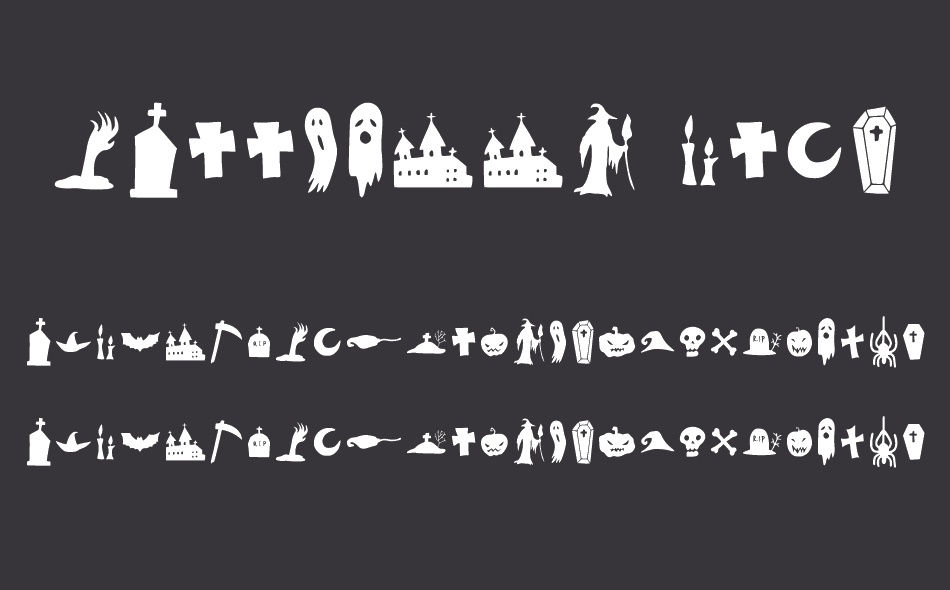 Halloween Clipart font