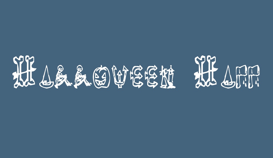 Halloween Happy font big