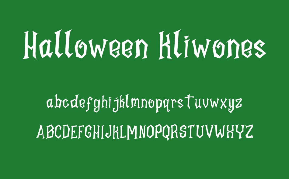 Halloween Kliwones font