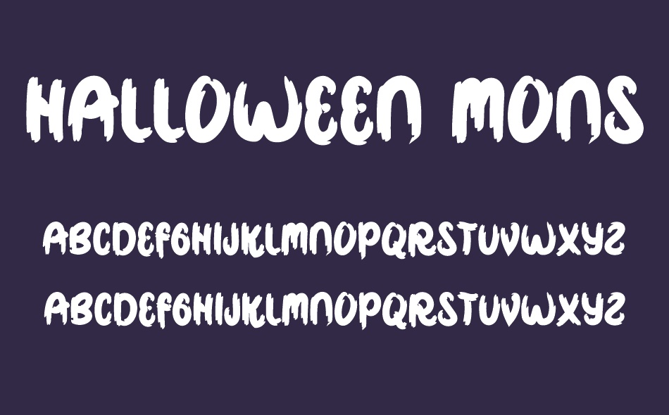 Halloween Monster font