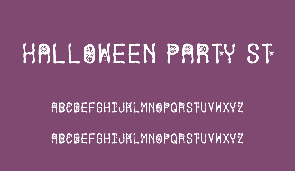 Halloween Party St font