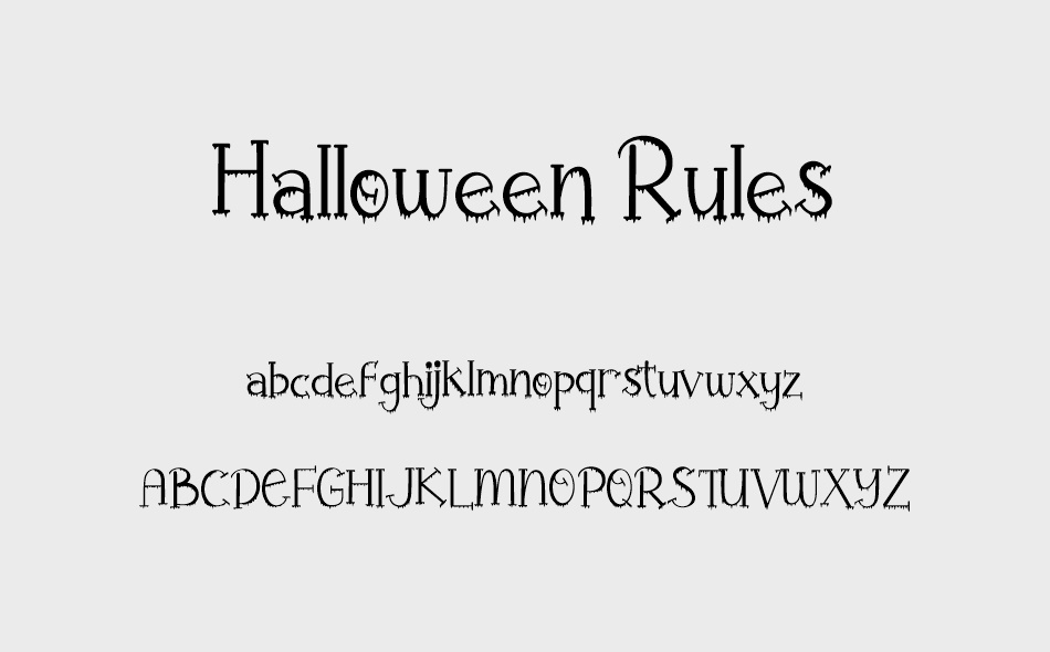 Halloween Rules font