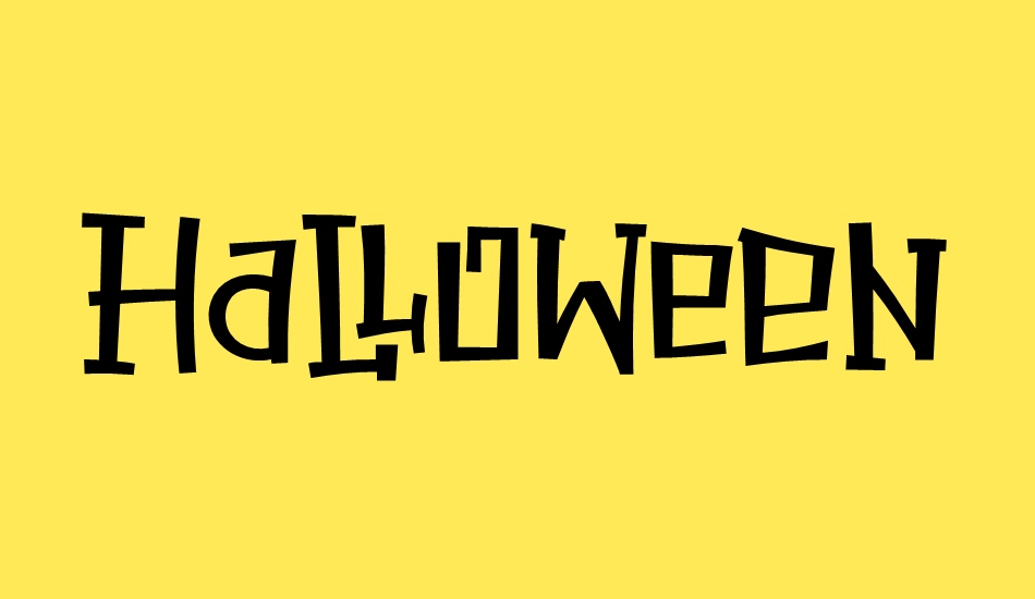 Halloween Secret font big